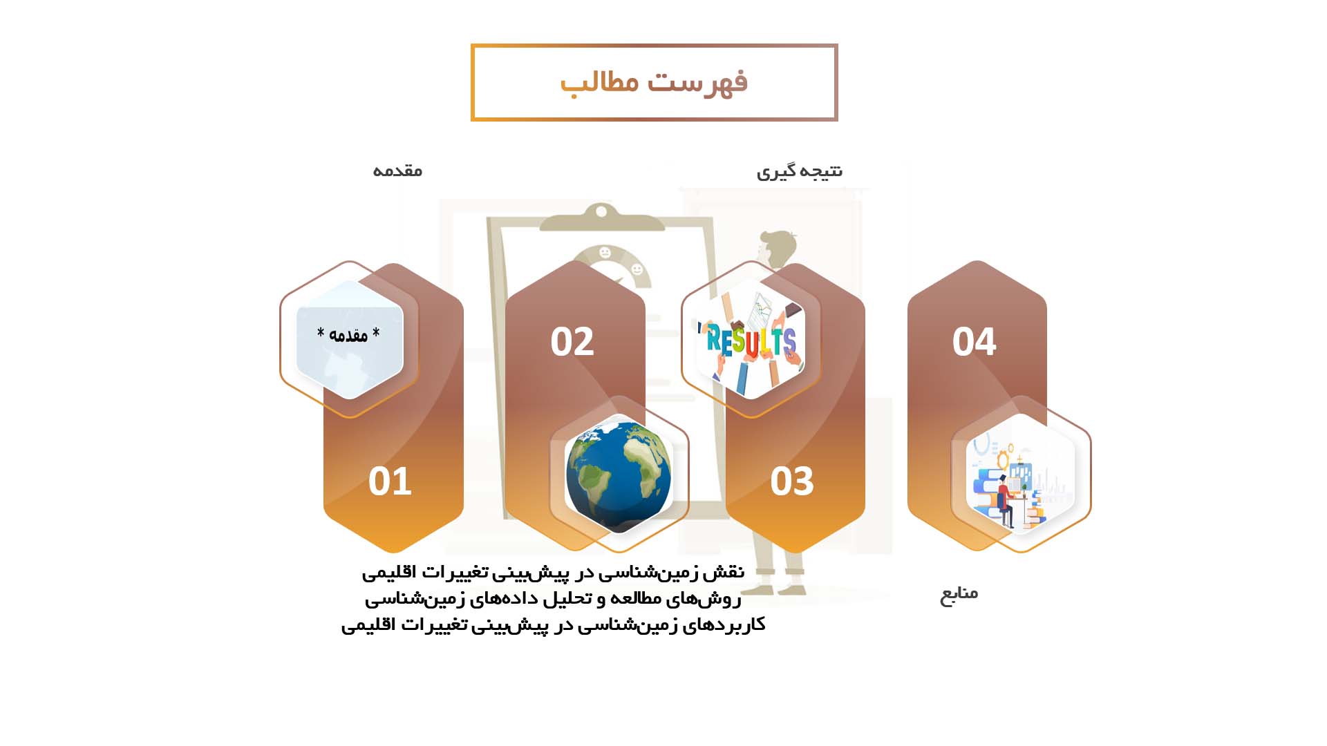 پاورپوینت در مورد نقش زمین‌شناسی در پیش‌بینی تغییرات اقلیمی